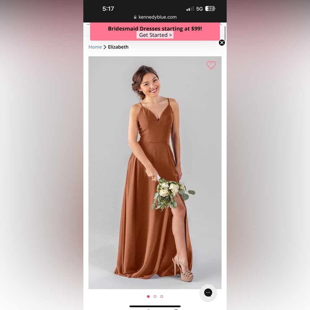 Kennedy blue bridesmaid dress